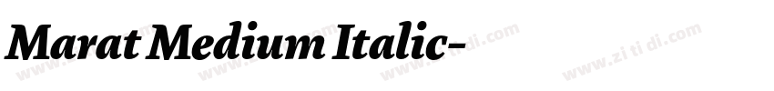 Marat Medium Italic字体转换
